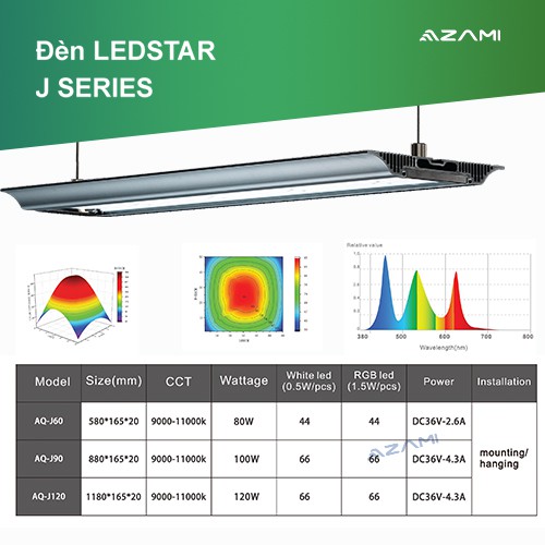 Đèn Led thủy sinh LEDSTAR J Series