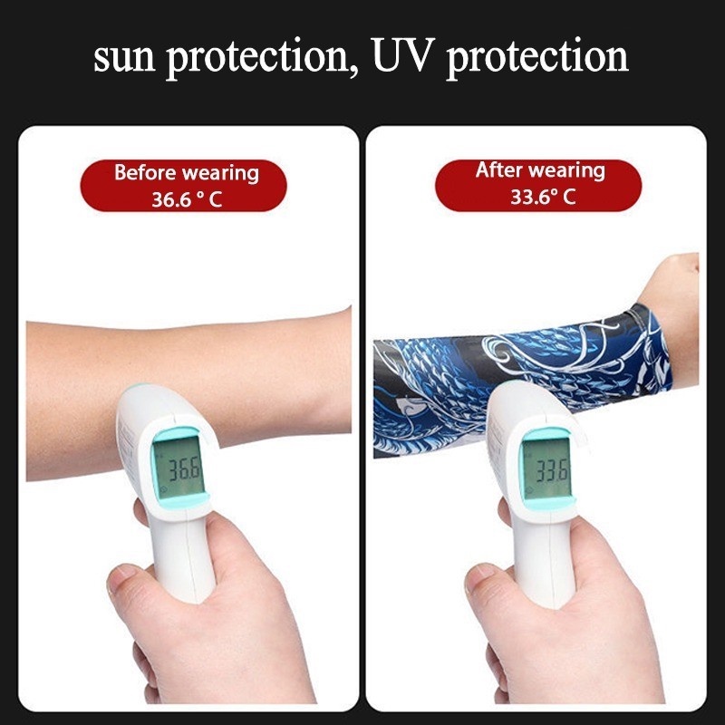 Găng Tay Chống Nắng Chống Tia UV Thoáng Khí Thấm Hút Mồ Hôi Tiện Dụng Cho Nam Và Nữ