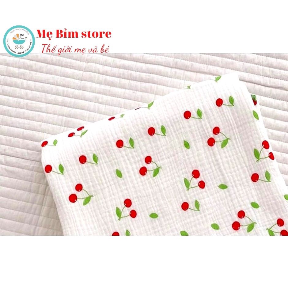 Khăn tắm xô vIền thêu cho bé - mebimstore