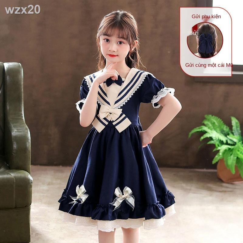 Váy cho bé gái, mùa hè, Lolita trẻ em, hè 2021, kiểu mới, quần áo tây, công chúa