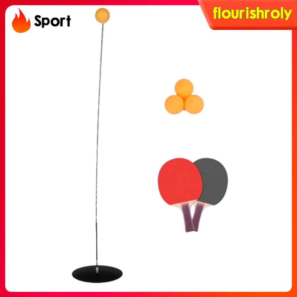 [RolySport]Table Tennis Trainer Equipment   Pong Robot Plastic Paddle