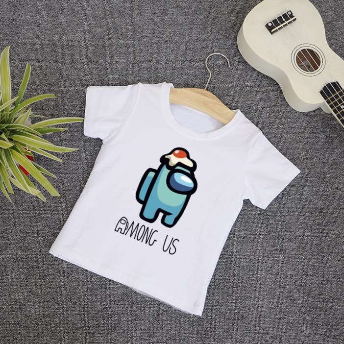 [ Mẫu Mới ] Áo thun trẻ em in hình Among US Tay Ngắn Chất Cotton MB03
