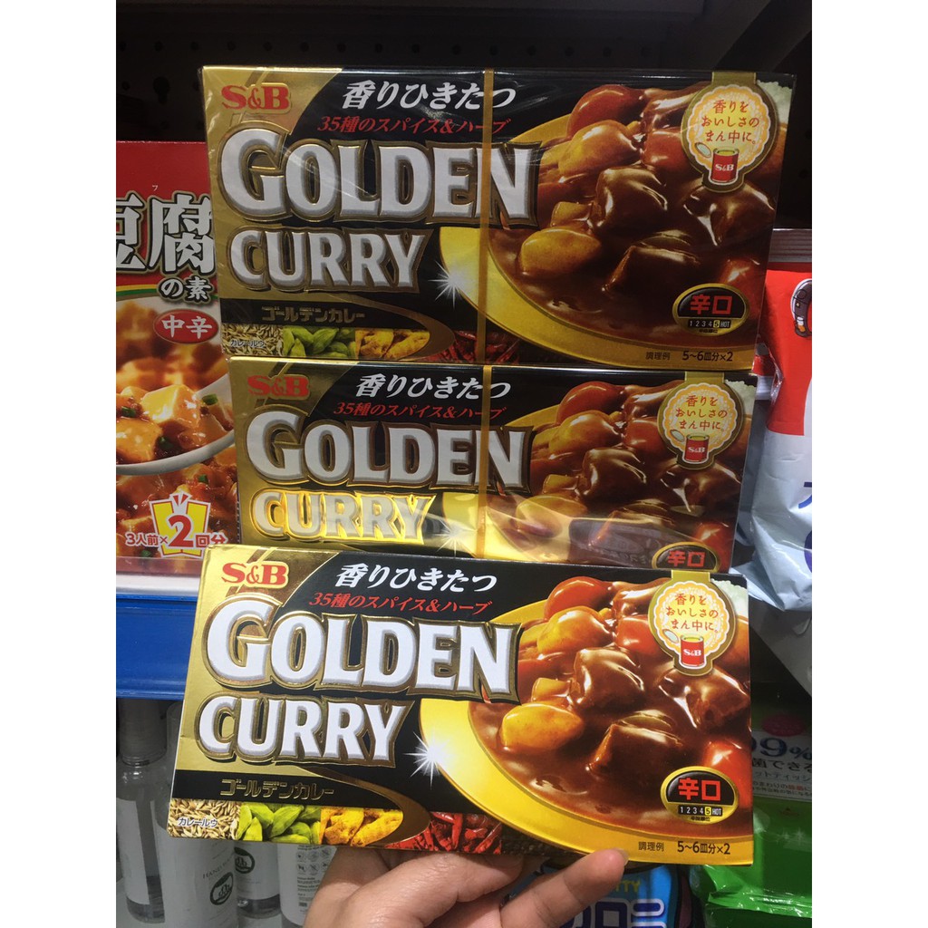 [Tổng kho HN] Viên nấu cà ri S&B Golden Curry 198g Nhật Bản