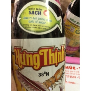 Nước mắm nhĩ cá cơm Hưng Thịnh 38 độ đạm