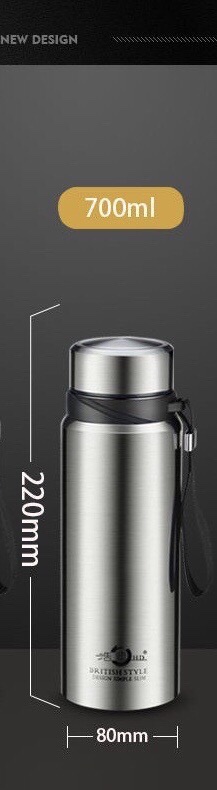 BÌNH GIỮ NHIỆT THÉP KHÔNG GỈ CAO CẤP 800ml