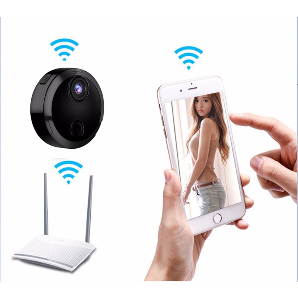 Camera Mini Wifi HDQ15 1080P Hồng Ngoại Kết Nối Với Điện Thoại