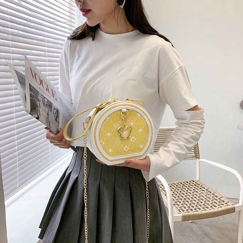 Túi Đeo Chéo Dáng Tròn Nhỏ Phong Cách Phương Tây Thời Trang