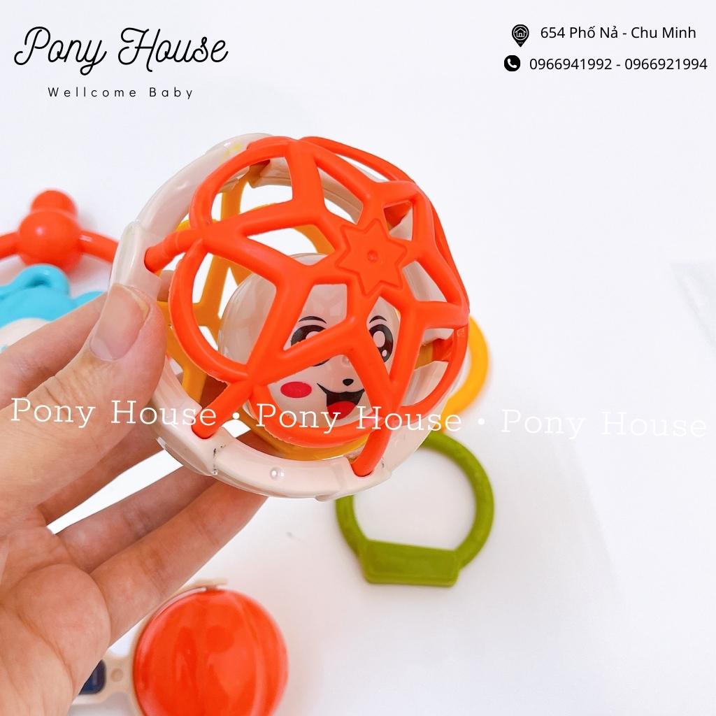 Bộ Đồ Chơi Xúc Xắc Lục Lạc Giúp Bé Tập Cầm Nắm An Toàn Cho Bé 6 Món