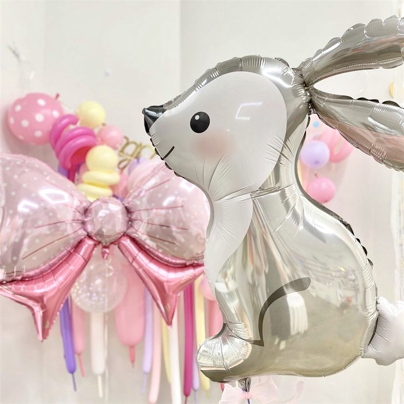 Bong Bóng Lá Nhôm Hình Thỏ Rừng Động Vật Helium Trang Trí Lễ Phục Sinh Cho Bé / Tiệc Sinh Nhật / Tiệc Cưới