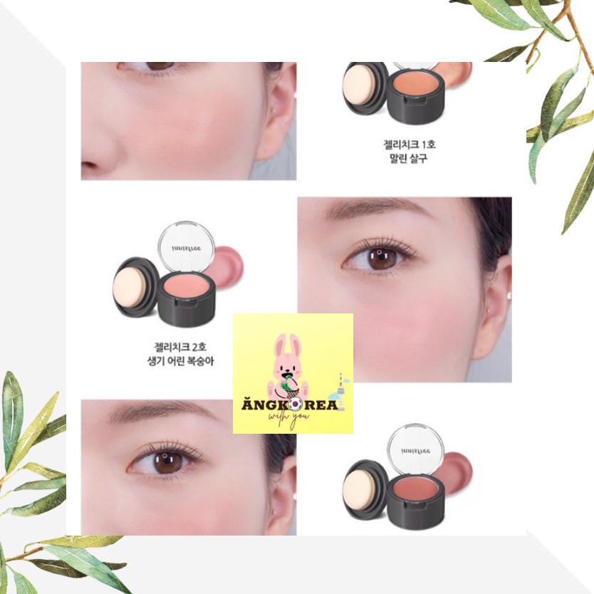 Má Hồng Dạng Kem Innisfree Jelly Cheek Blush Hủ Nắp Trong 3.7g