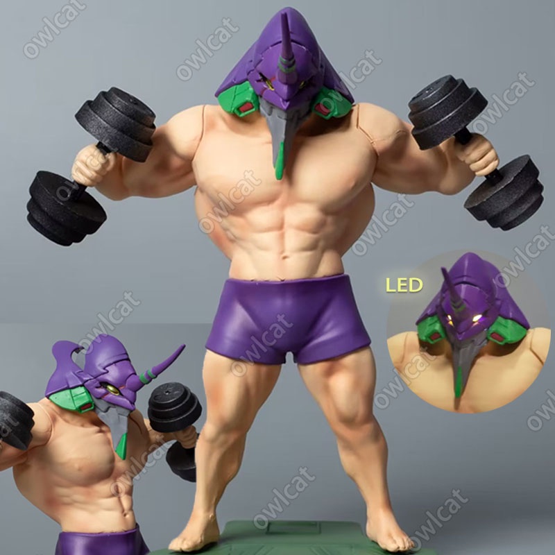 Mô Hình Nhân Vật Shinji's EVA Unit-01 TEST TYPE  18cm Big Size Neon Genesis Muscle Evangelion-01 Shinji Ikari Anime Series Funny Type Figure Packed in Box EVA-01 Model Ready Stock