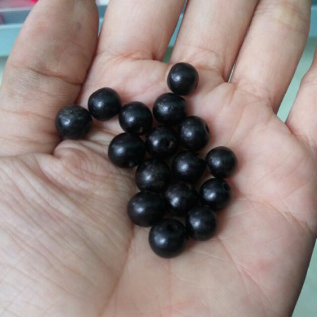 Gói 10gam hạt gỗ đen 8mm