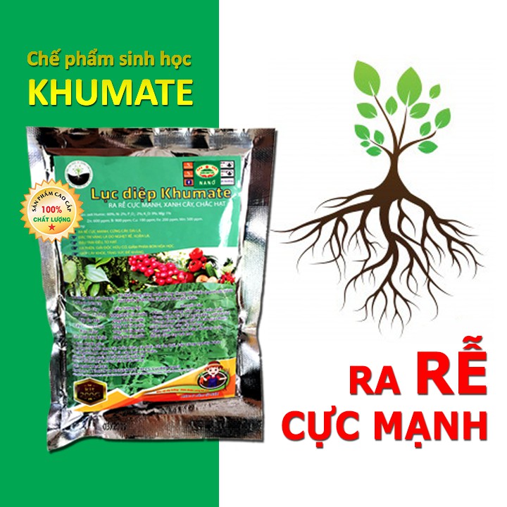 Phân bón kích rễ KHUMATE - Chế phẩm sinh học Siêu Ra Rễ cho cây trồng