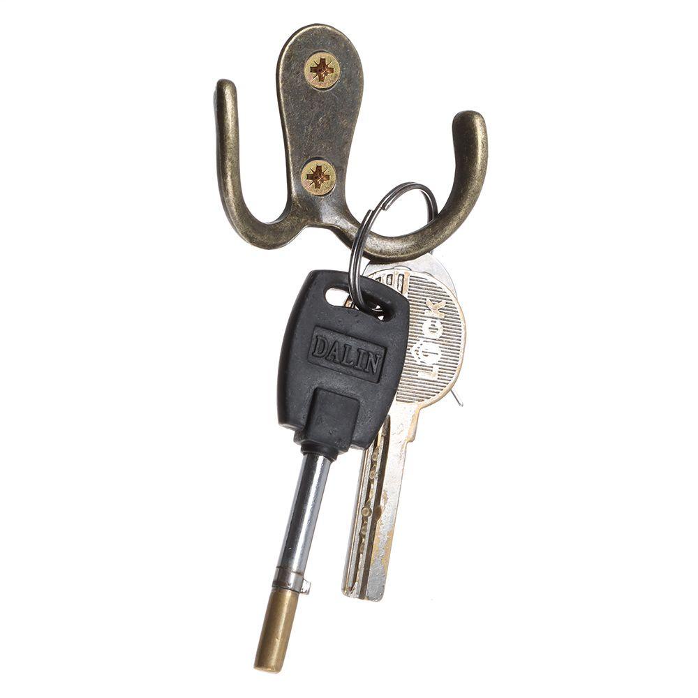 PINEVN Set 10 Móc Treo Đồ Gắn Tường Bằng Kim Loại Cổ Điển Sắp Xếp Gọn Gàng Trang Trí Nhà