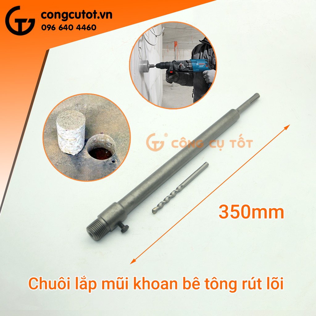 Chuôi lắp mũi khoan bê tông rút lõi SDS Plus M22