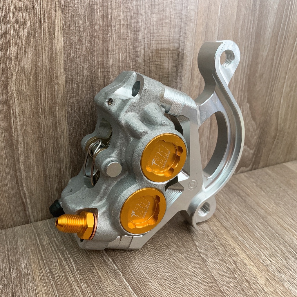 COMBO SIÊU ĐỈNH EXCITER EX135 SIRIUS - Heo Dầu 8.1 Racing 4piston đối xứng Kèm Pát Trước Ex135 Sirius đi đĩa 260mm 267mm