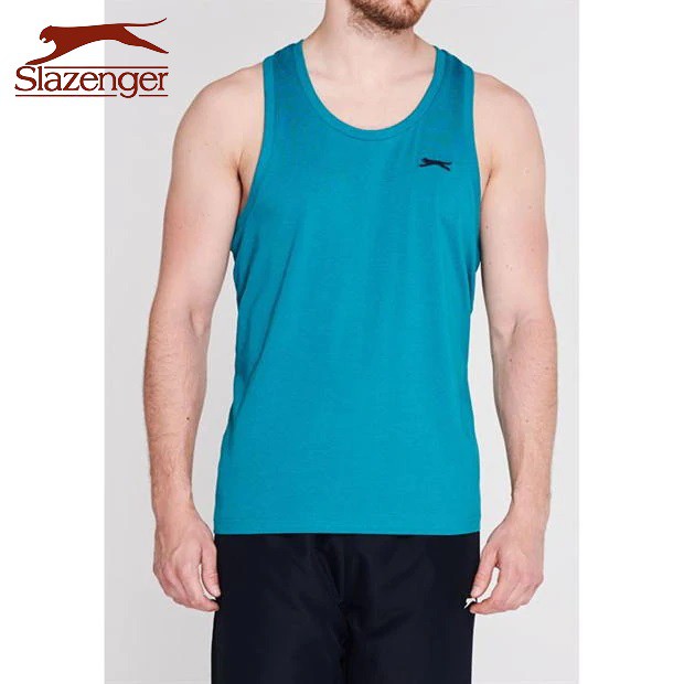 Áo thun ba lỗ nam Slazenger Muscle (màu Teal) - Hàng size UK