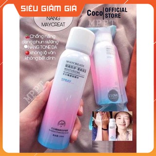Xịt Chống Nắng Trắng Da Maycreate 150ml Spf35