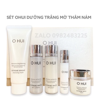 Set dưỡng trắng da mờ sạm nám chống lão hóa - Ohui Extreme White 5 món