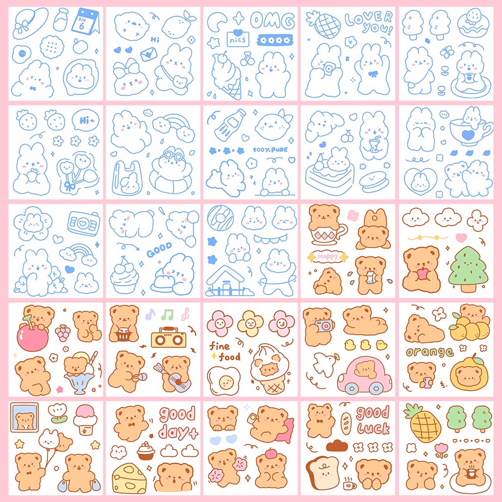 Sticker Miếng Dán Hoạt Hình Cute