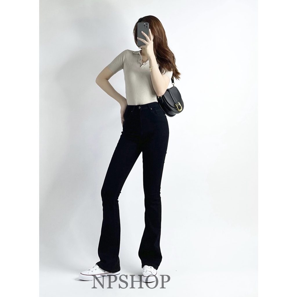 BIGSIZE Quần jean nữ màu Đen các loại NPSHOP, quần bò nữ màu đen size đại JNIK001-002-007-008
