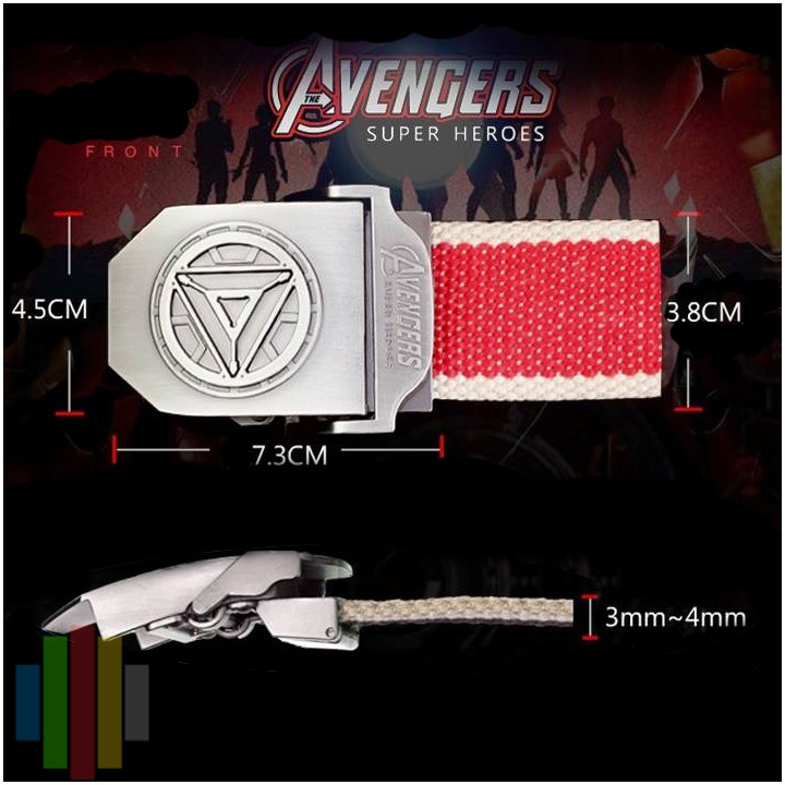 Mặt khóa kẹp hợp kim nhôm- Captain America 60k