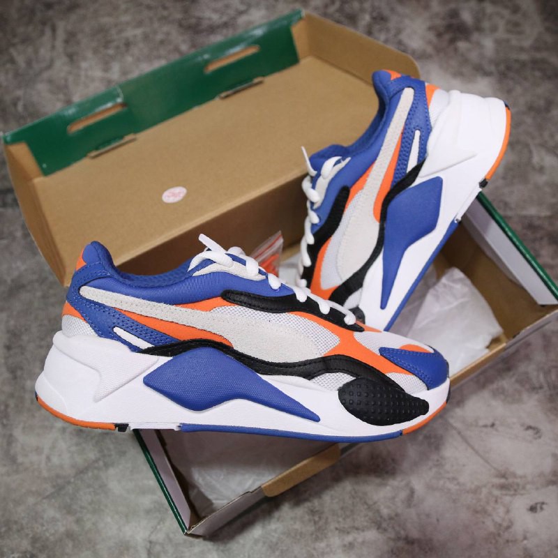 Giày Puma RS-X³ MIRACLE Chính Hãng - 37291201 - Cam Xanh Trắng