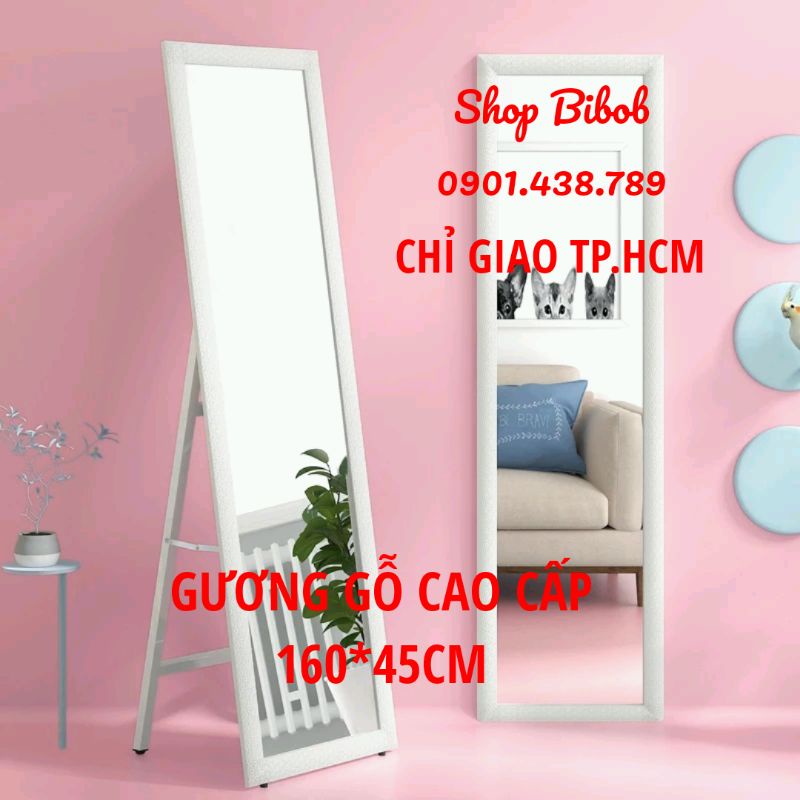 GƯƠNG SOI TOÀN THÂN GỖ 160*45CM CAO CẤP - MẪU MÃ BAO ĐẸP, GƯƠNG ĐỨNG, GƯƠNG CHỮ A