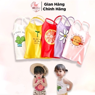Quần Áo Trẻ Em Bi Kids Thời Trang Cho Bé, Áo 2 dây áo balo in hình hoạ tiết cho bé gái Mặc Ở Nhà Vải Cotton 100% Cao Cấp