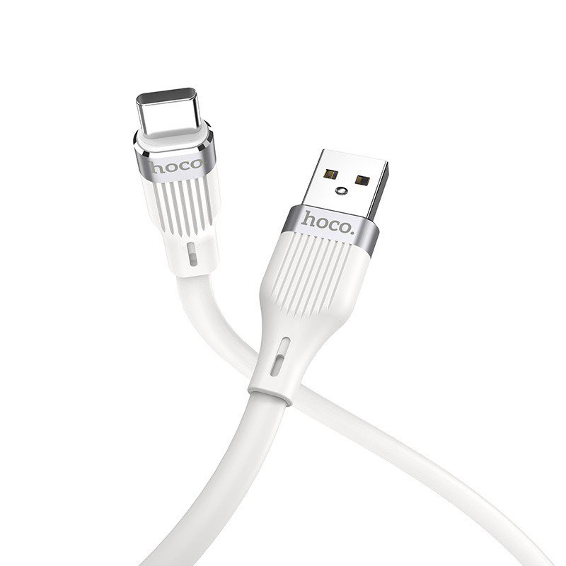 Cáp sạc nhanh Hoco U72 Silicon bền bỉ 2.4A cho iPhone, iPad, Android dây dài 1.2m - Chính hãng