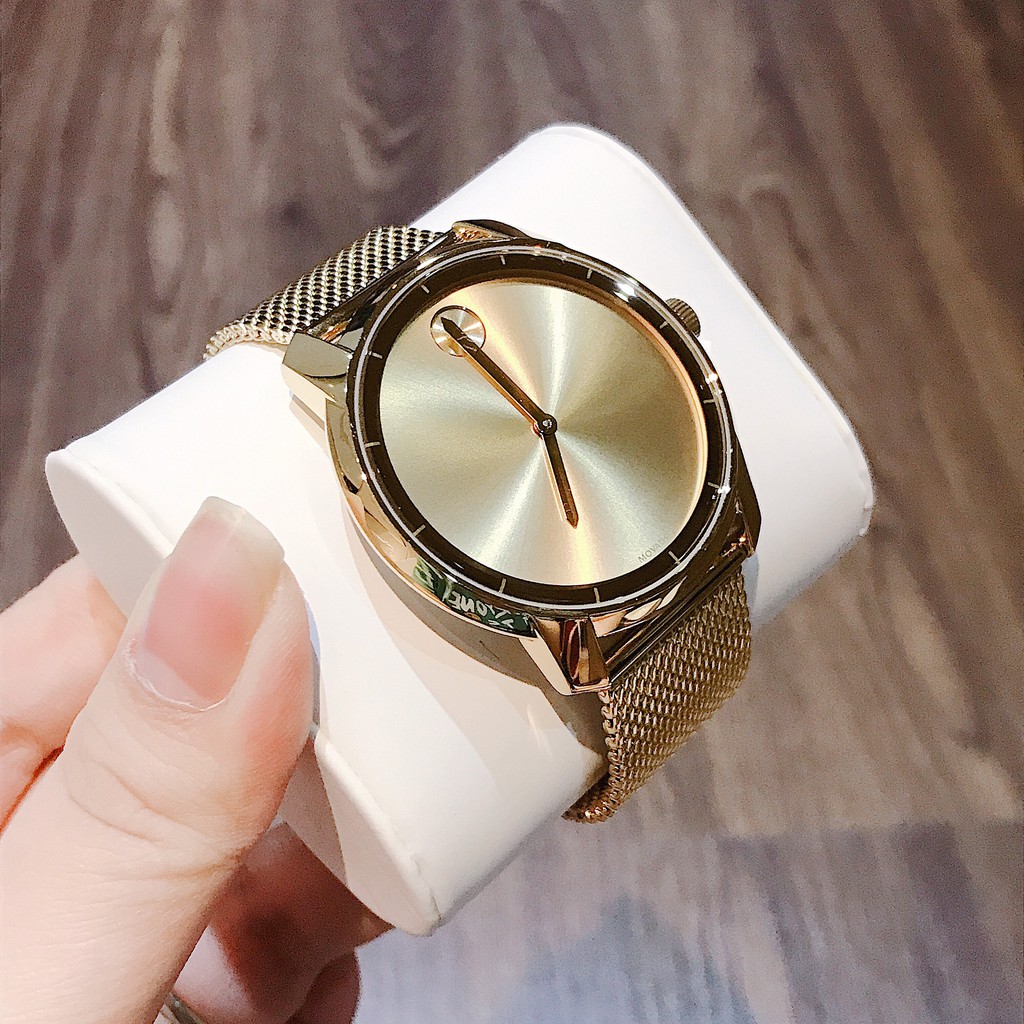 Đồng hồ - Nam - Movado Bold 3600373 Gold Tone Mesh Watch