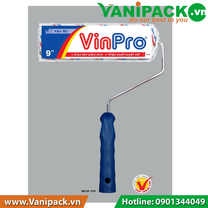 Cây Lăn sơn Việt Mỹ VinPro 2 sọc, dài 9 in(23cm) (SP Mới) VVP