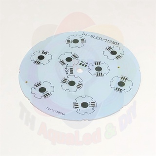 Mạch LED tròn 9 chip RGB 112mm, sử dụng chip LED RGB Luxeon 3 kênh