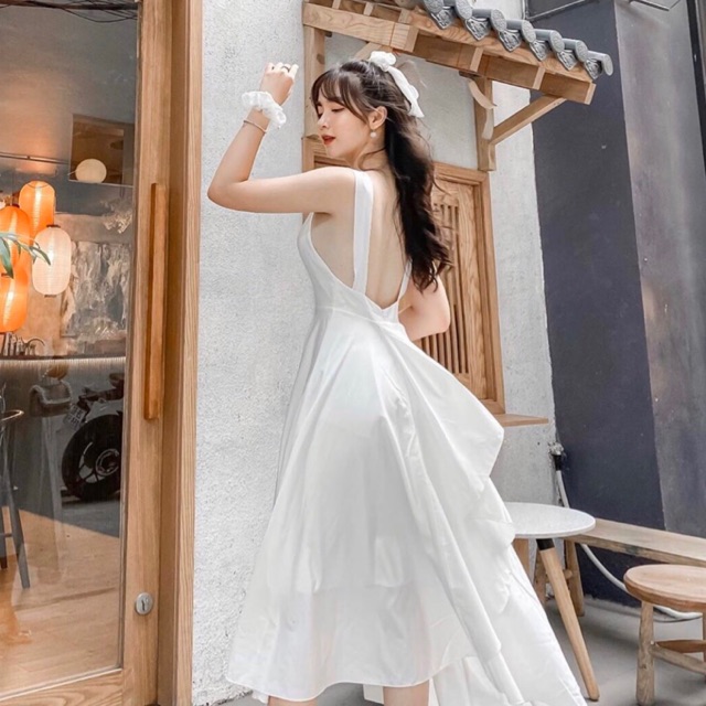 ĐẦM MAXI HAI DÂY ĐUÔI CÁ