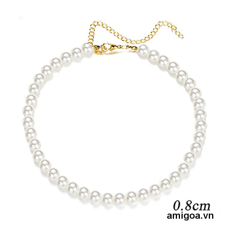 ✨✨Vòng Cổ Hợp Kim Đính Ngọc Trai Nhân Tạo Xinh Xắn Cho Nữ