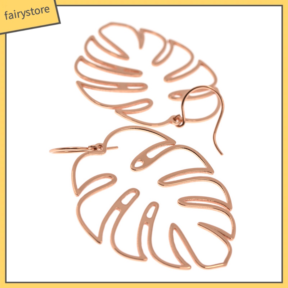 Bông tai hình lá cọ phong cách boho