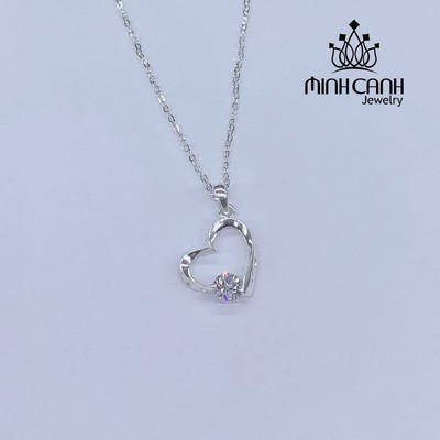 Dây Chuyền Bạc Trái Tim Hạnh Phúc - Minh Canh Jewelry