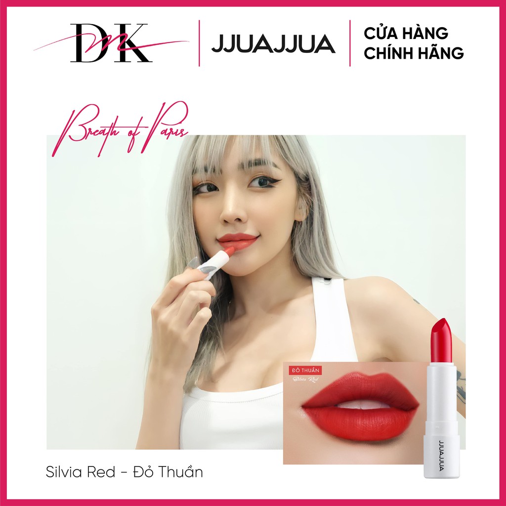 SON THỎI LÌ JJUAJJUA SILVIA (ĐỎ THUẦN) | BigBuy360 - bigbuy360.vn