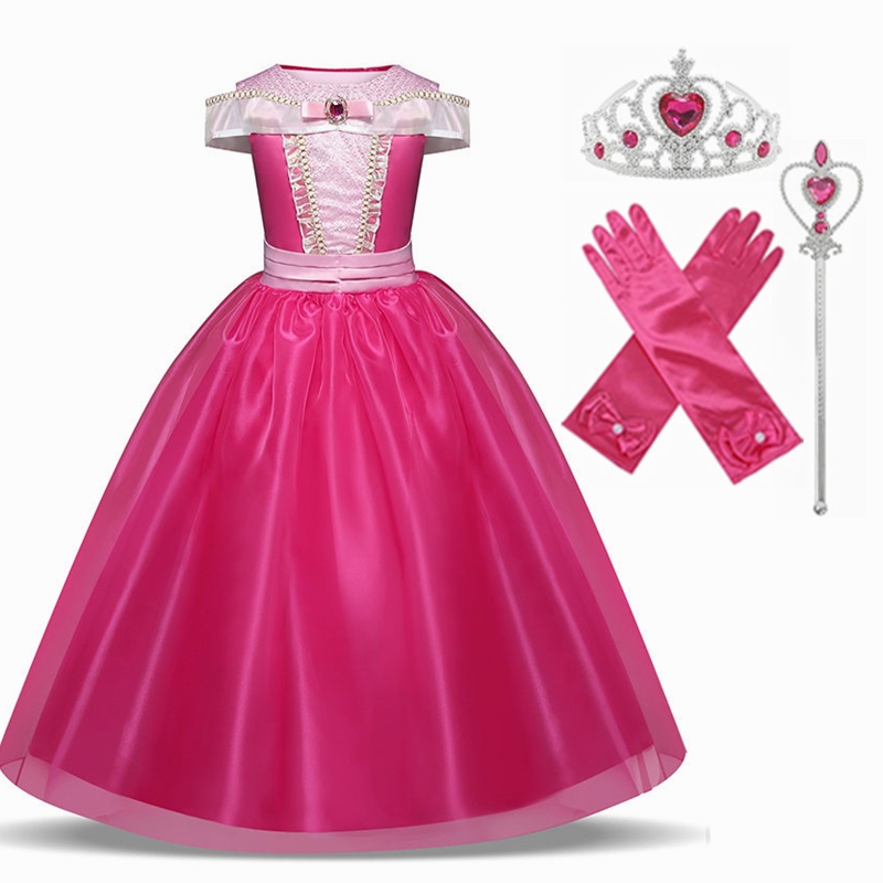 Đầm Hóa Trang Công Chúa Anna Elsa 2 Cho Bé Gái 4 6 8 10T