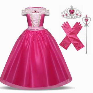 Đầm Hóa Trang Công Chúa Anna Elsa 2 Cho Bé Gái 4 6 8 10T
