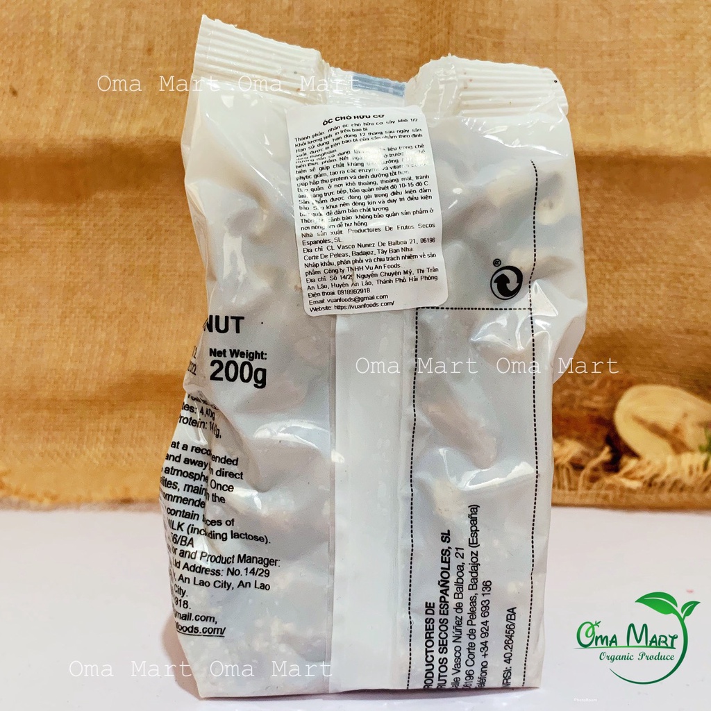 Óc chó hữu cơ Bioterra 200g