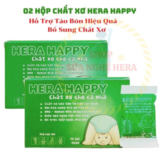 Chất Xơ Hòa Tan HERA Happy CX03 - Chất Xơ Cho Cả Gia Đình - Bổ Sung Chất Xơ (2 HỘP =30 GÓI)