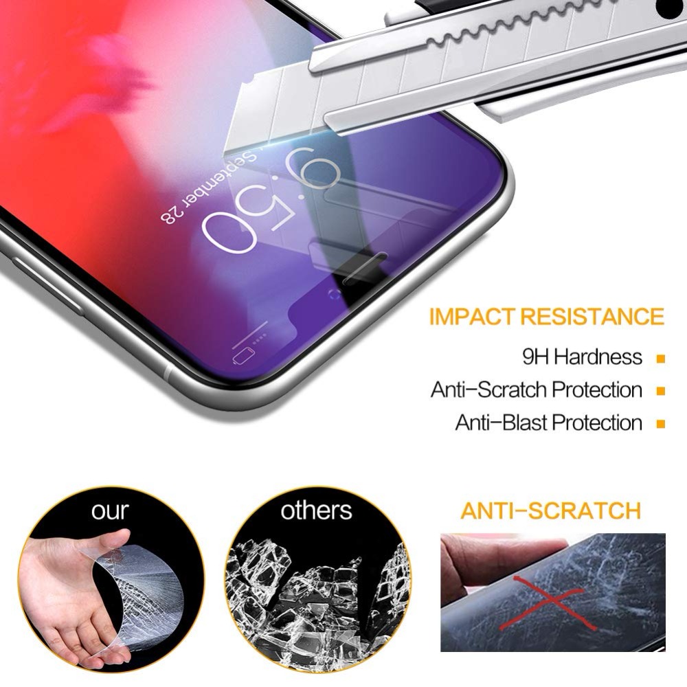 Kính cường lực toàn màn hình chống sáng xanh cho Xiaomi Mi Poco F4 F3 M4 M3 X3 X4 Pro 11T 9T 10T 11 Lite Redmi Note 7
