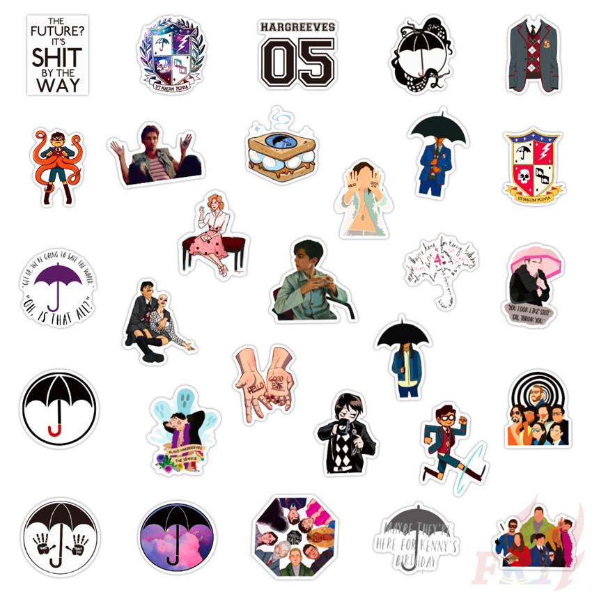 ❉ The Umbrella Academy - Series 02 TV Shows Stickers ❉ 50Pcs/Set Waterproof DIY Fashion Decals Doodle Stickers