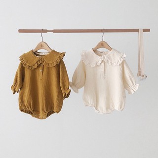 [Thanh lý] Áo jump linen cổ bèo style Hàn Quốc cực bánh bèo cho bé  body chip bodysuits body suit
