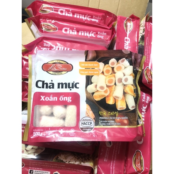CHẢ MỰC XOẮN ỐNG 500G