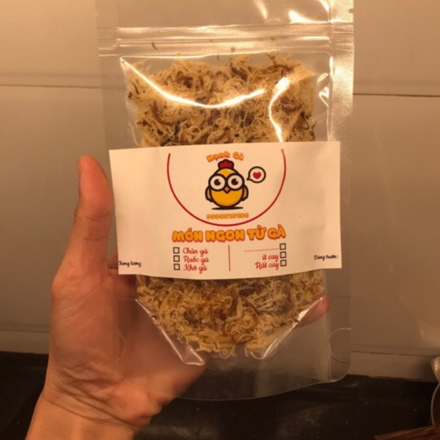 Ruốc gà giã tay 100gr gói dùng thử 💯% thịt tươi