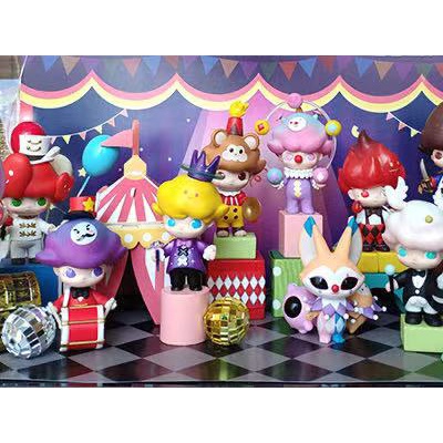 ★Hgtoys★Mô Hình Búp Bê Popmart DIMOO Circus Series Mystery Dùng Trang Trí