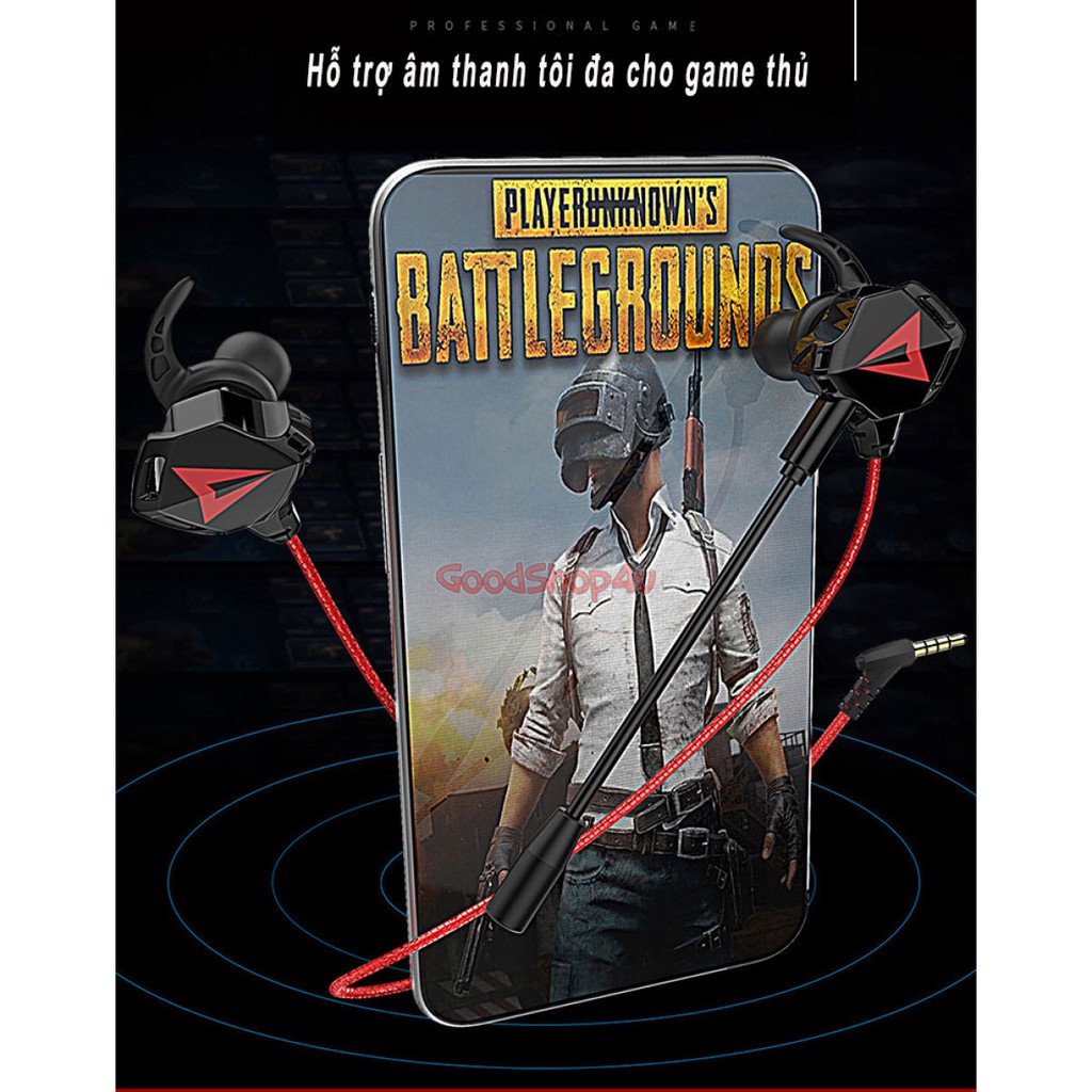 [PRO CHUYÊN GAME] Tai Nghe Chơi Game Nhét Tai Có ai nghe Gaming có mic G901 Jack 3.5mm; tai nghe chơi pubg, game mobil