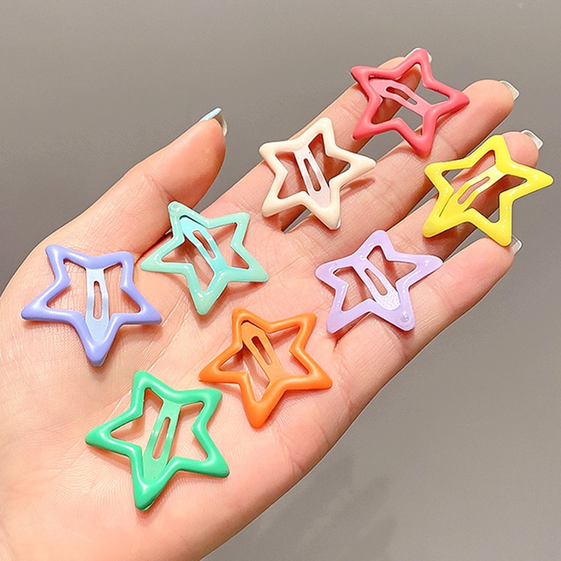 Bộ Kẹp Tóc Hình Ngôi Sao Xinh Xắn Thời Trang Hàn Quốc Cho Bé Gái